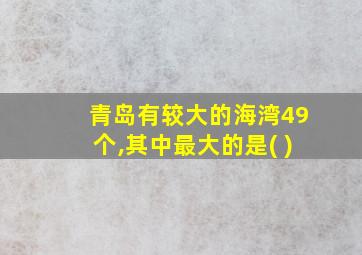 青岛有较大的海湾49个,其中最大的是( )